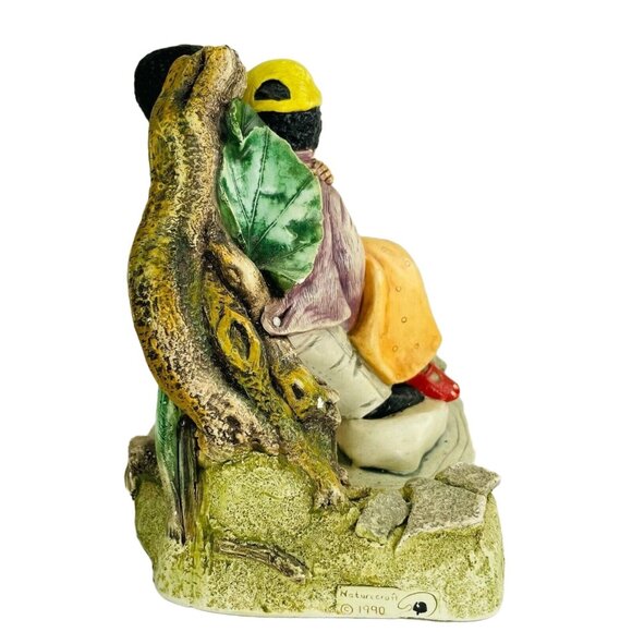 Vintage Black Americana Figurine 1990 Lovers Leap Naturecraft England u - Picture 2 of 5